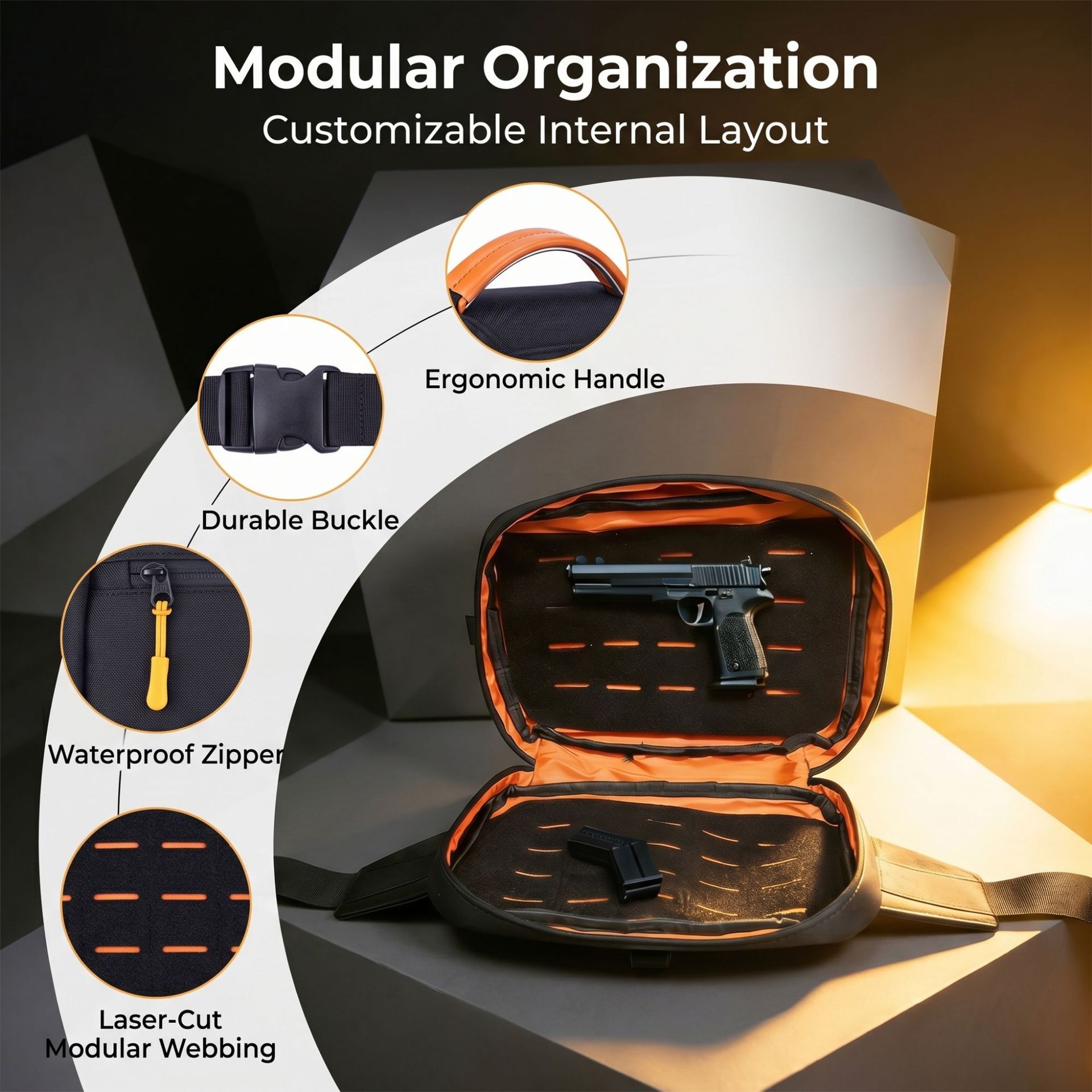 Magnetic Quick Draw Tactical G - đánh giá và giá Edc Concealed Carry Sling Bag