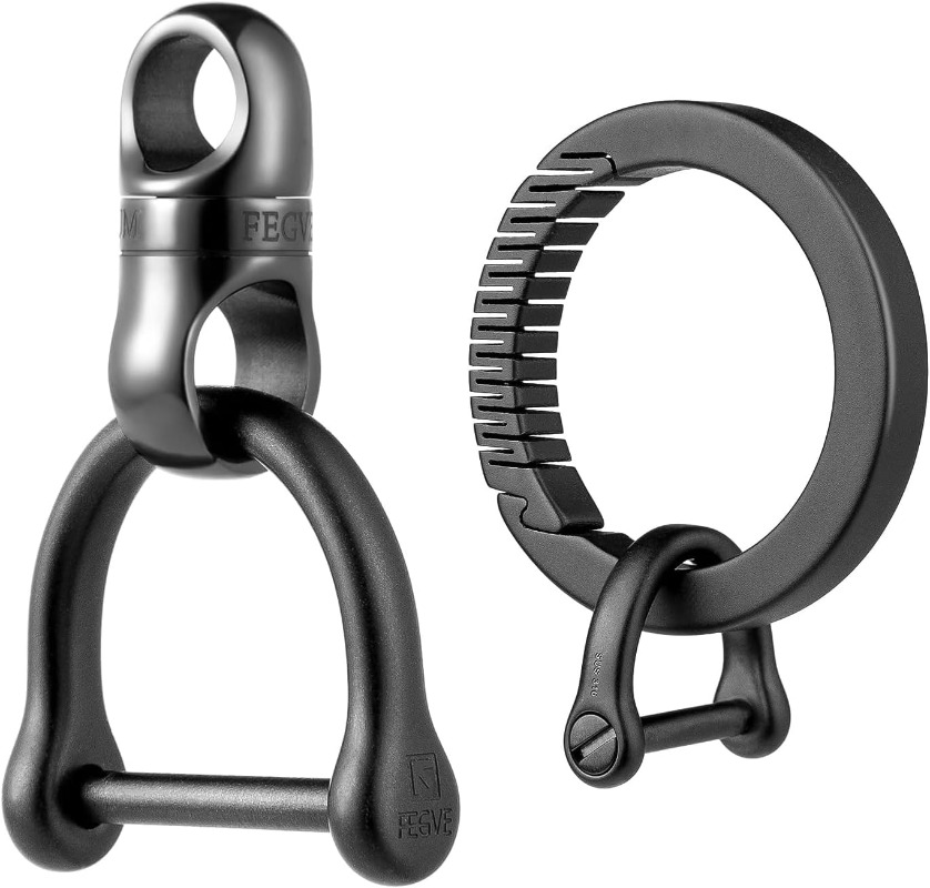 Titanium Key Ring With Round C - đánh giá và giá Edc Carry Clip