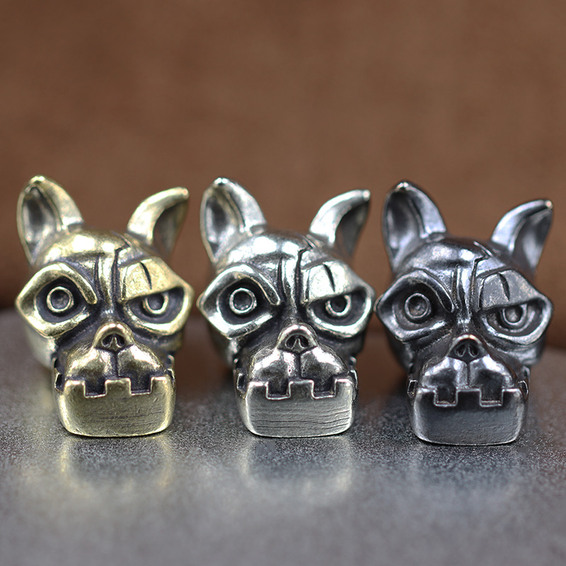 Bulldog Head Brass Knife Bead  - đánh giá và giá Edc Everyday Carry Knives